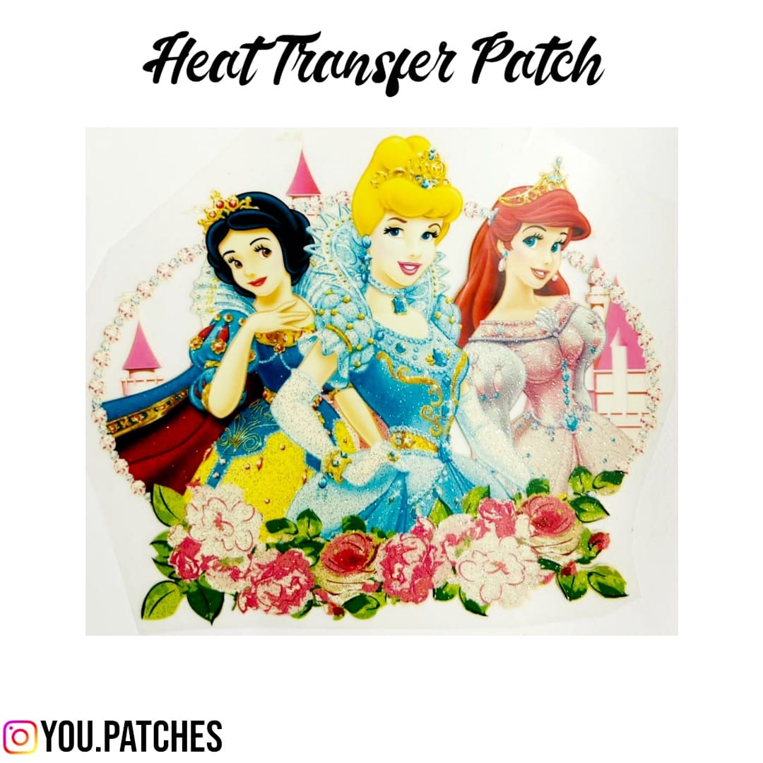 Glittery Heat Transfer Princess Patch