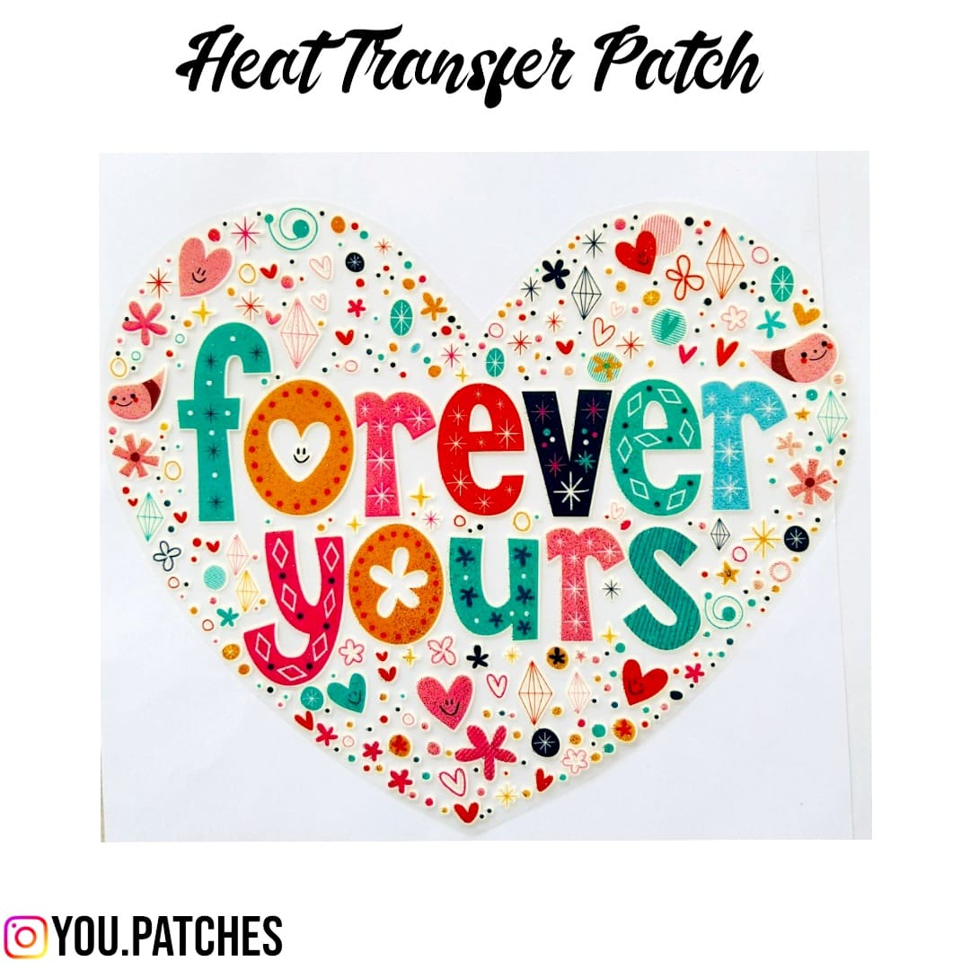 Glittery Heat Transfer Patch