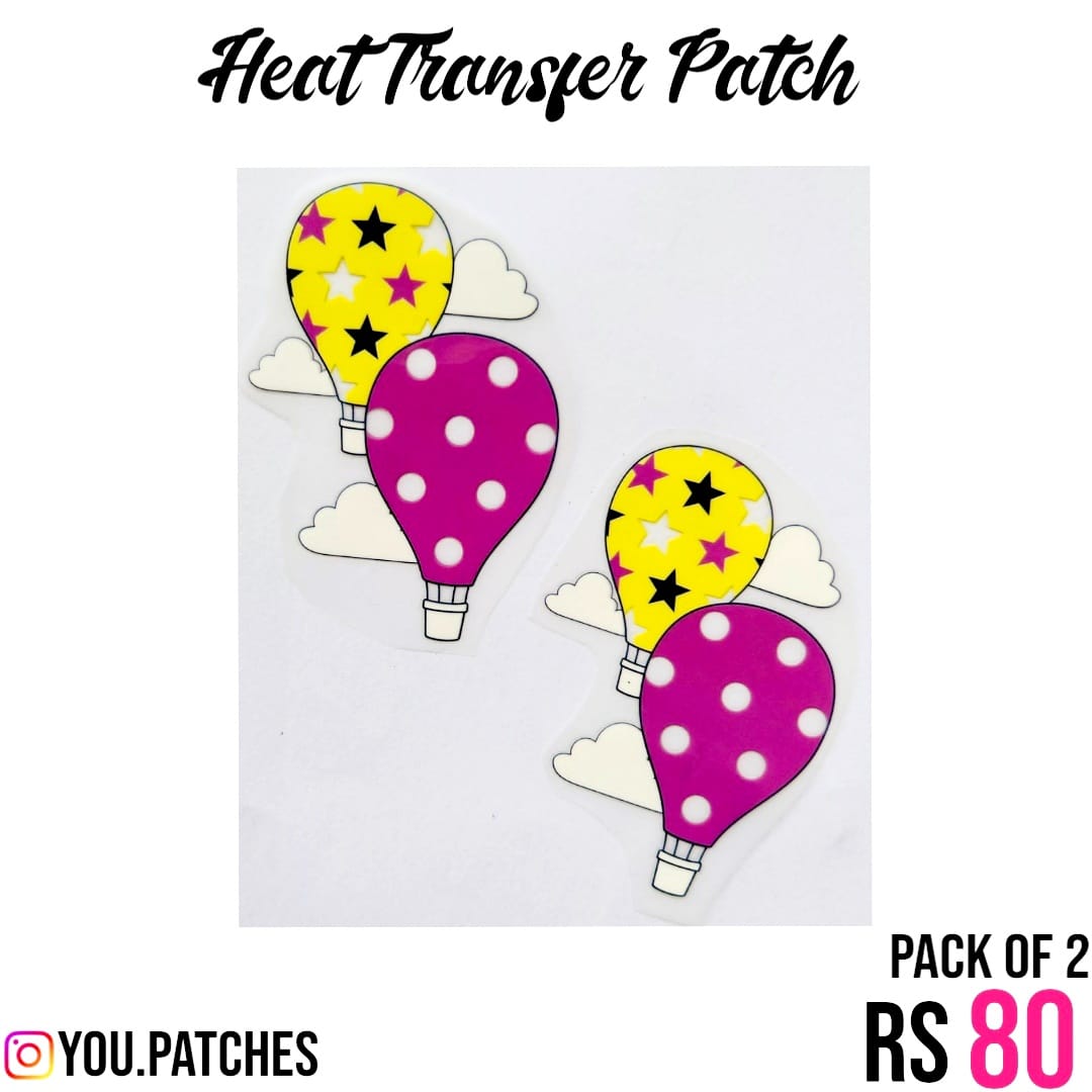 Heat Transfer Parachute Patch (Pack of 2)
