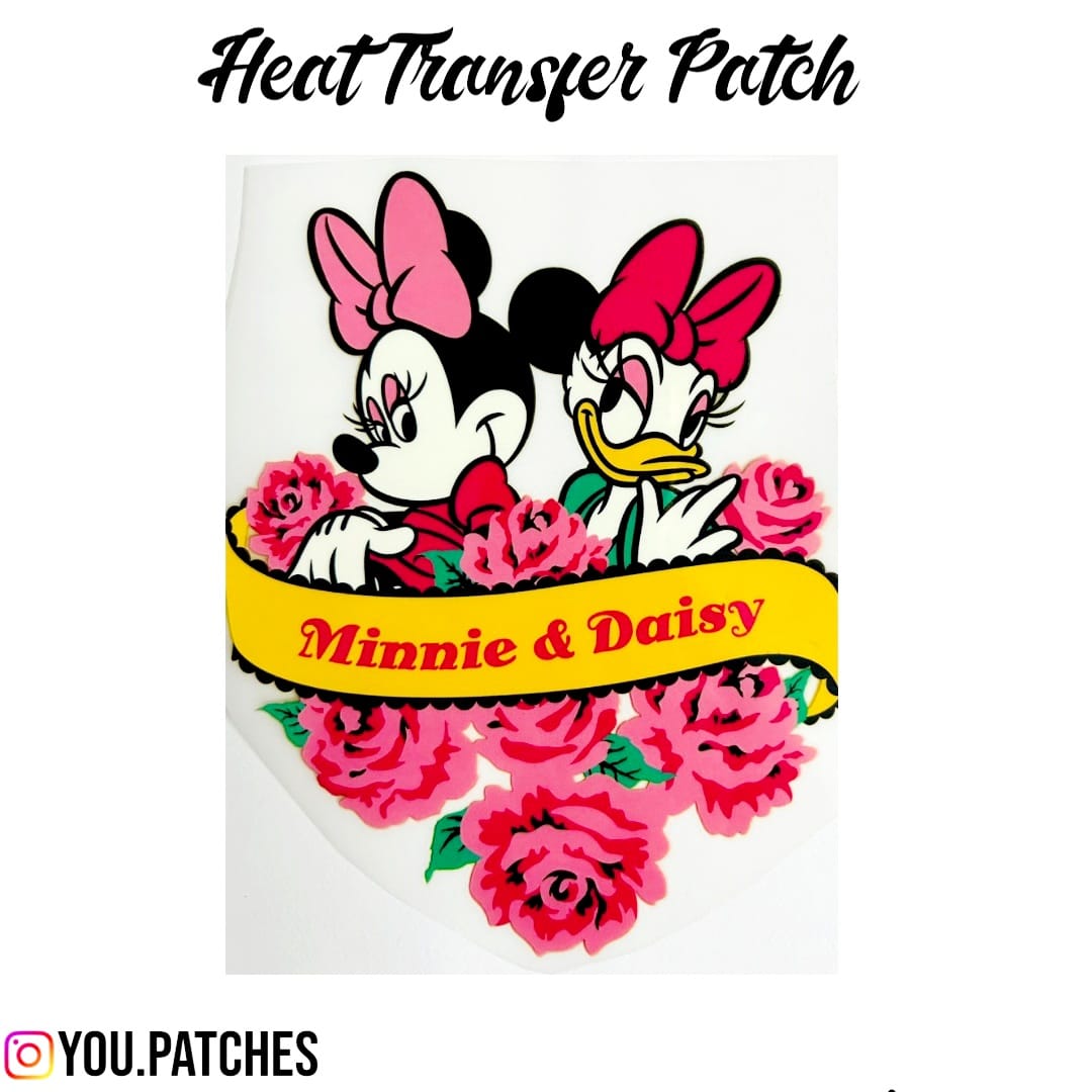 Heat Transfer Minnie & Daisy Patch