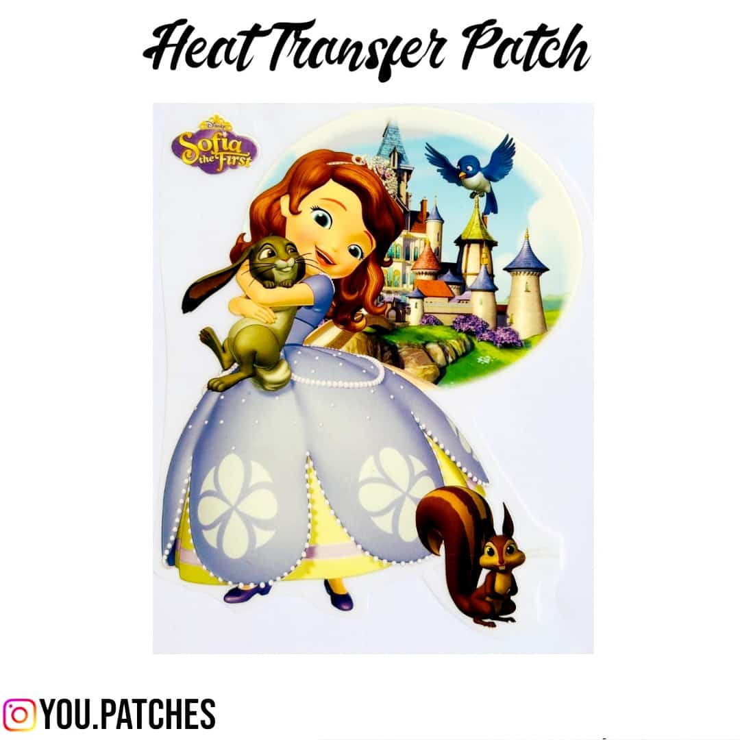 Glittery Heat Transfer Sofia Patch