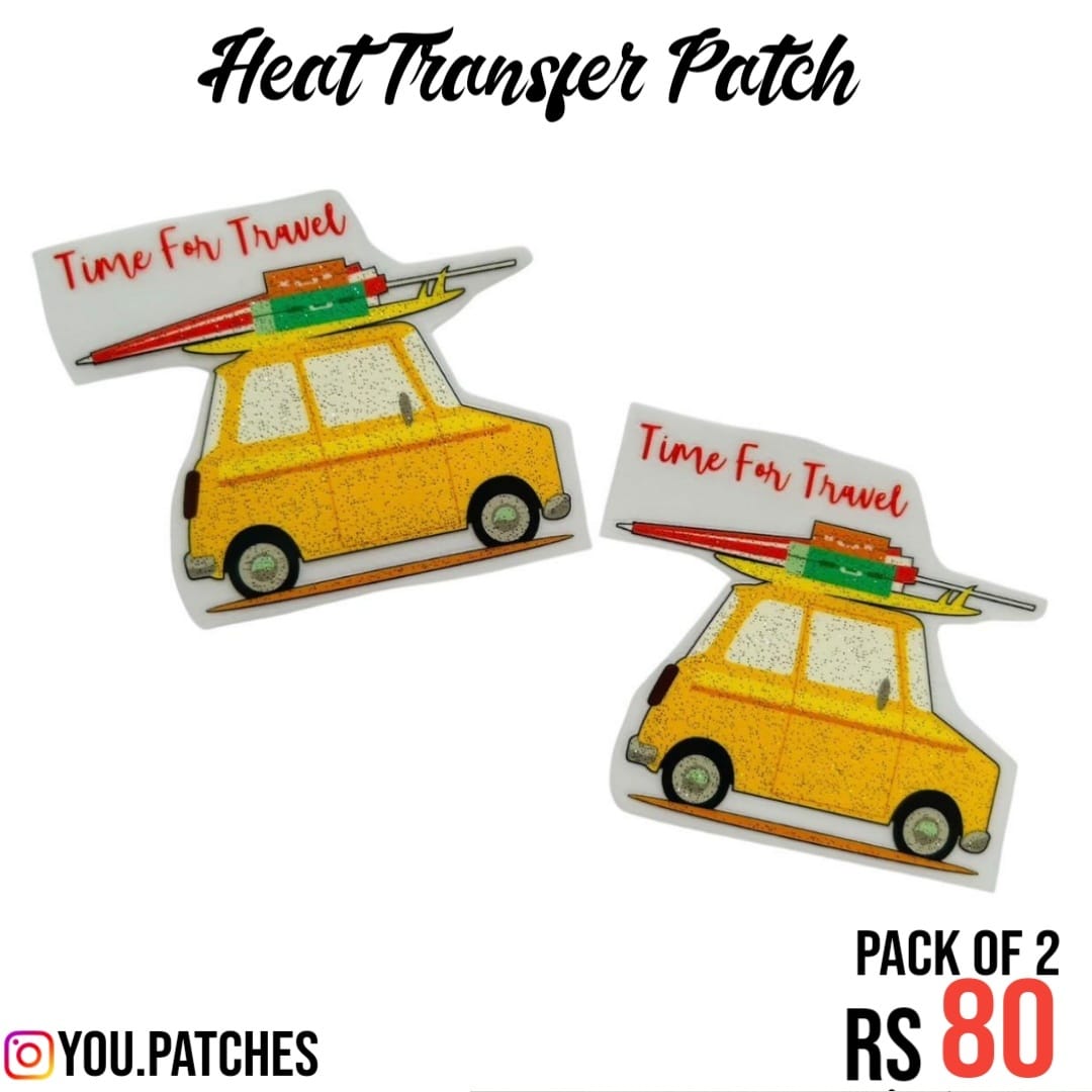 Heat Transfer Car Patch (Pack of 2)