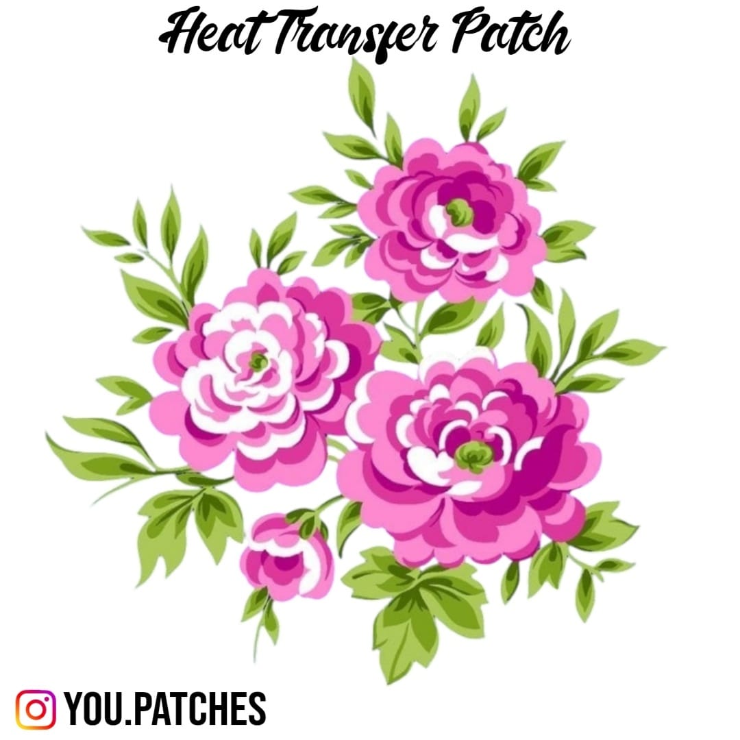 Heat Transfer Flower Bail Patch