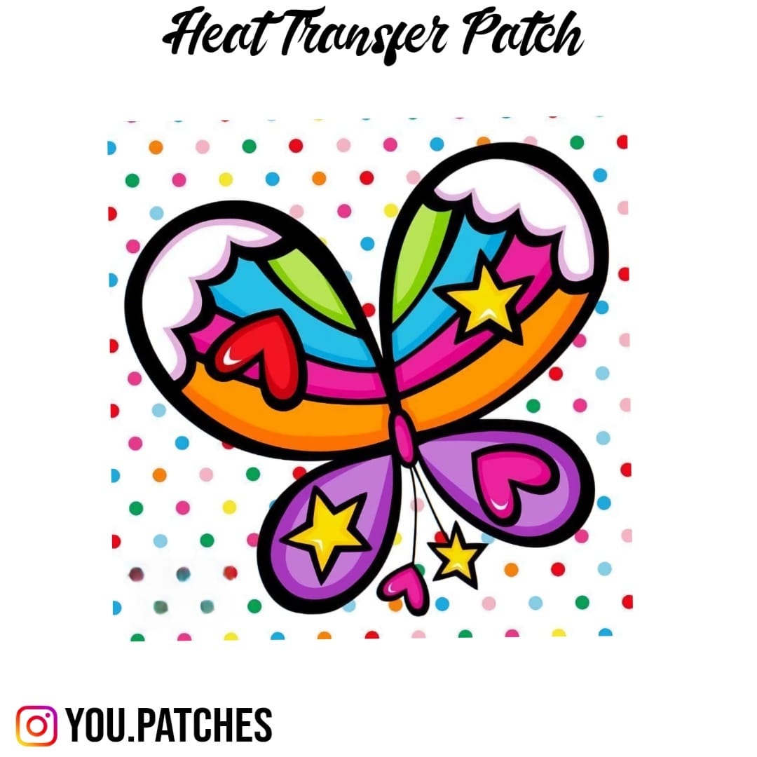 Heat Transfer Butterfly Patch