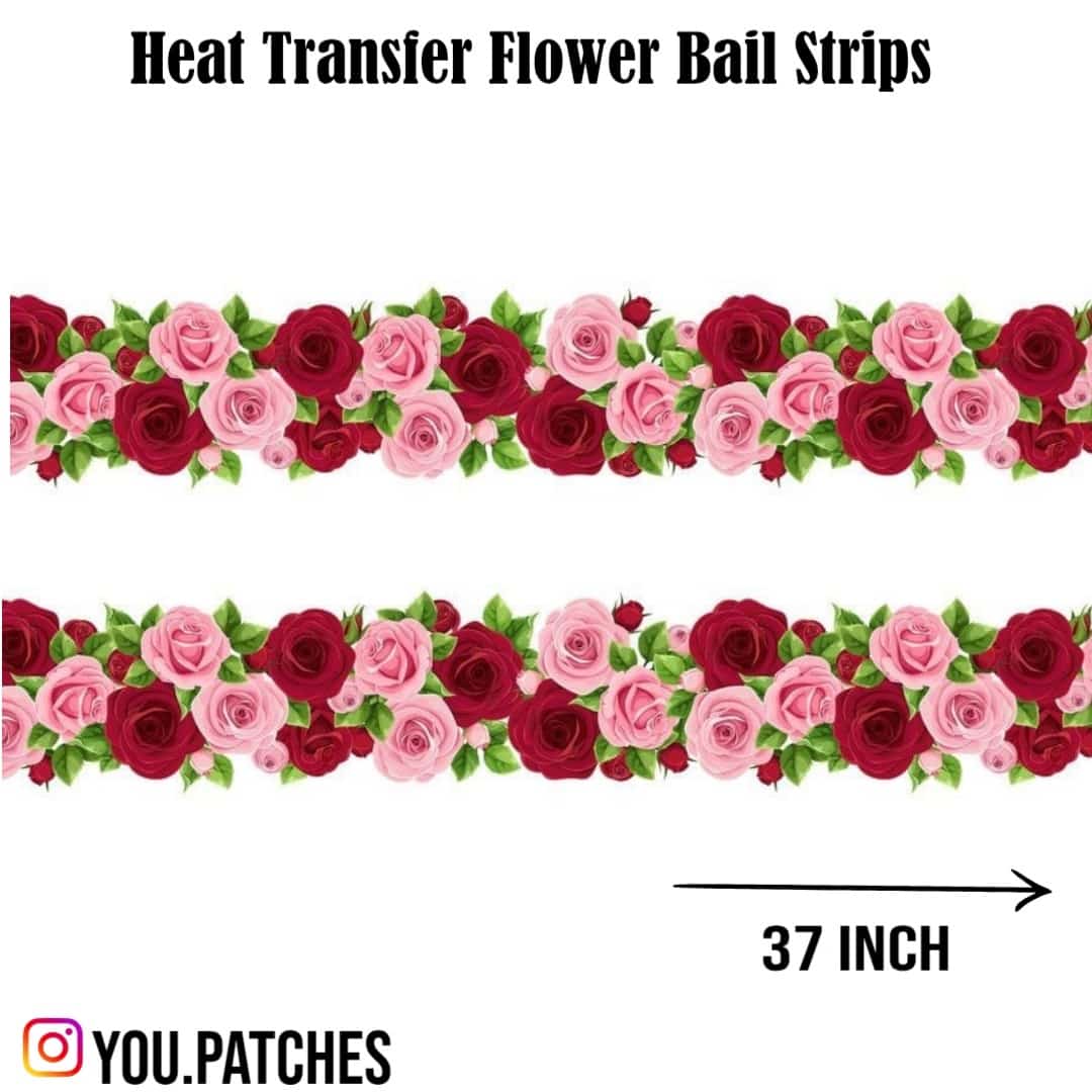 Heat Transfer Flower Bail Strip
