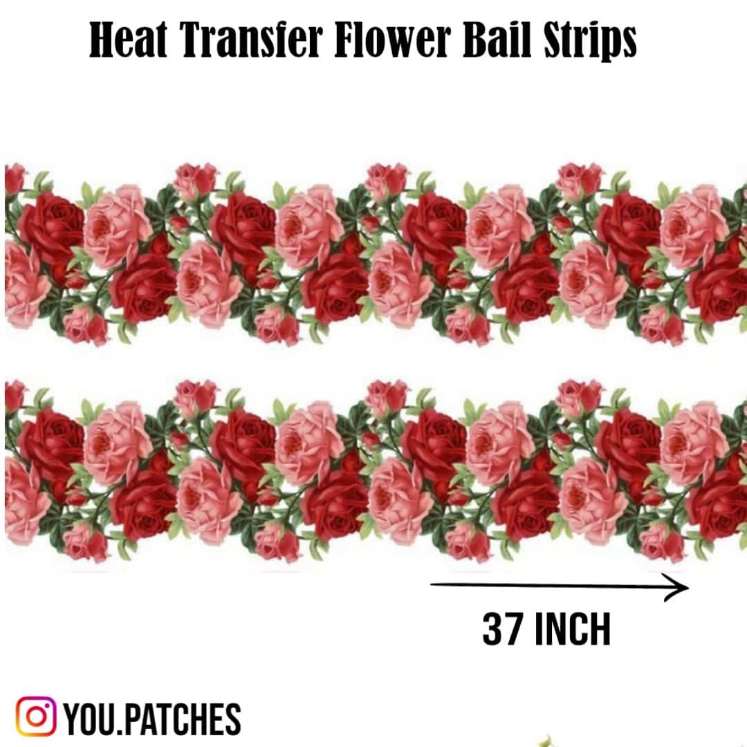 Heat Transfer Flower Bail Strip