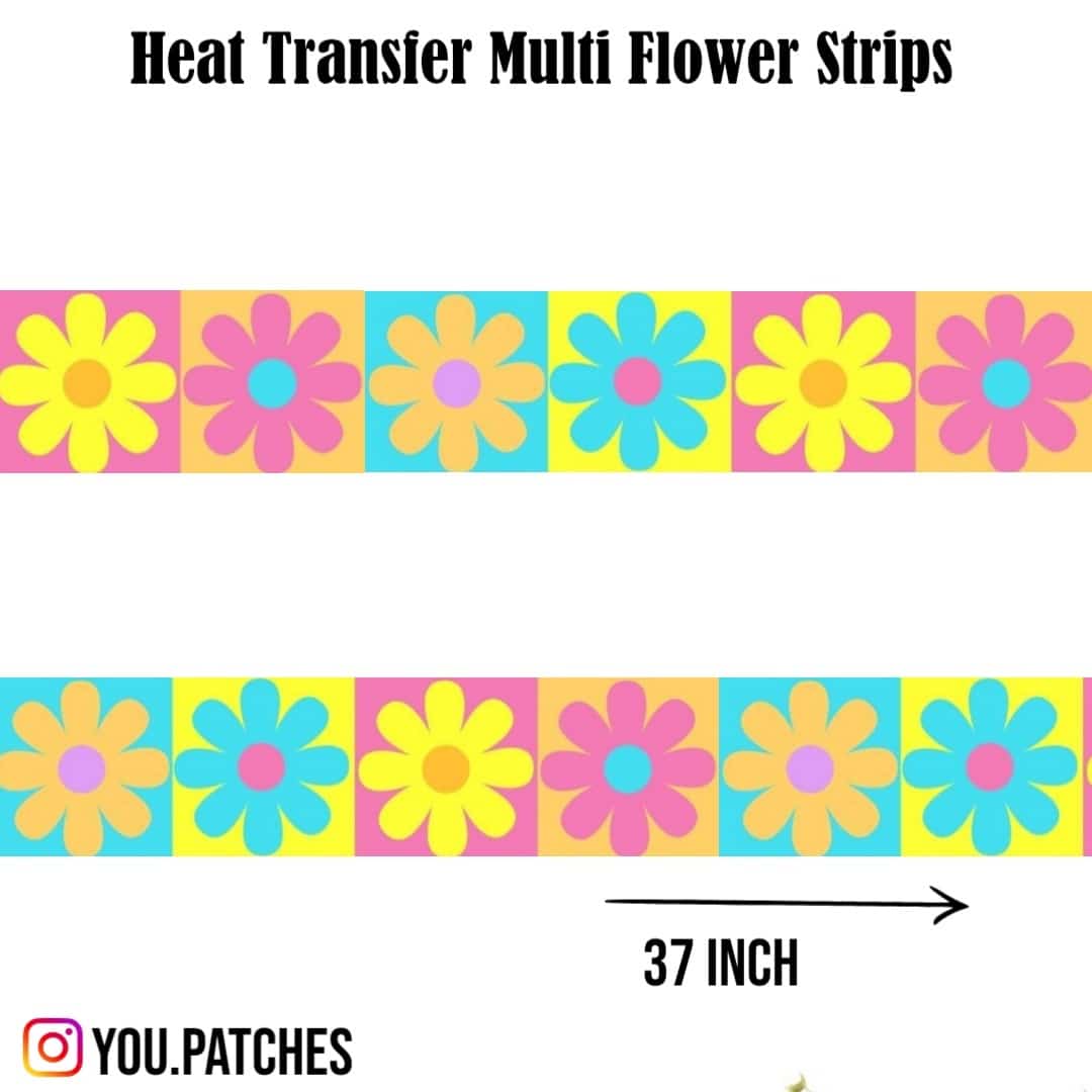 Heat Transfer Multi Flower Strip
