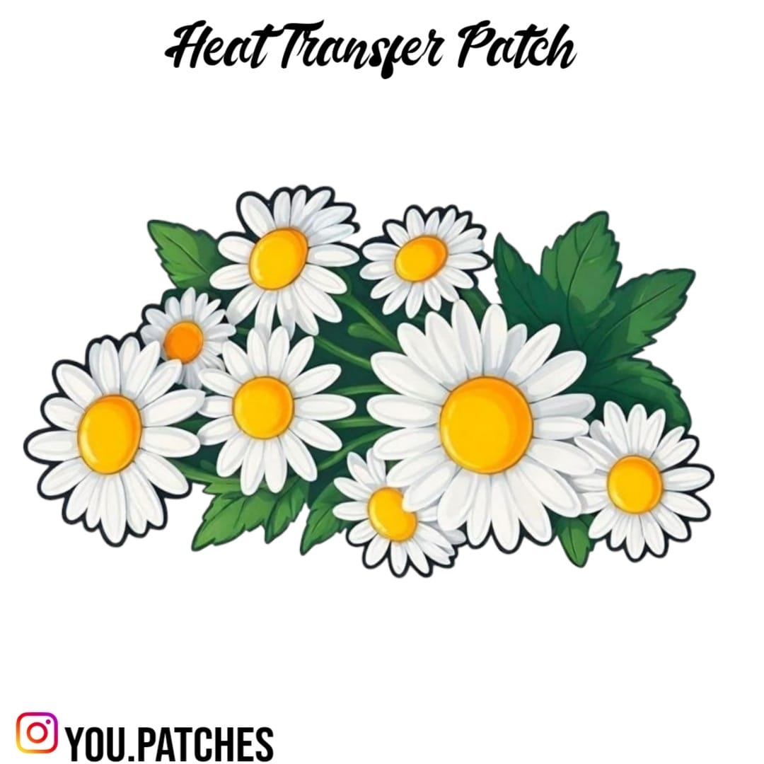 Heat Transfer Flower Bail Patch