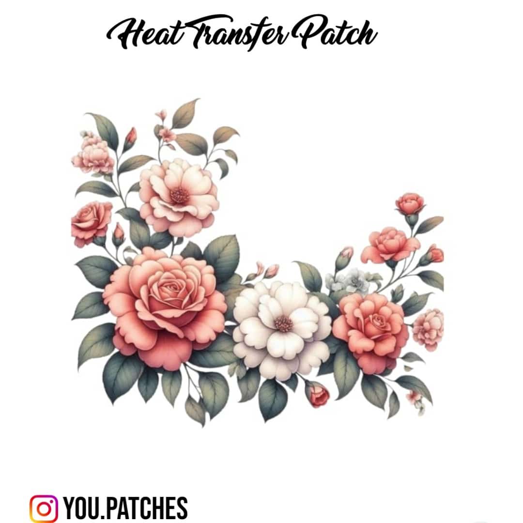 Heat Transfer Flower Bail Patch