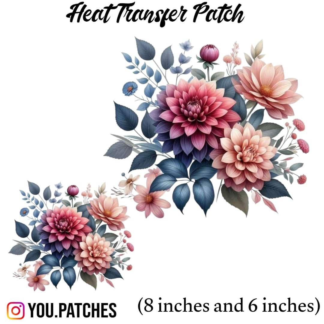 Heat Transfer Flower Bunch (Pack of 2)