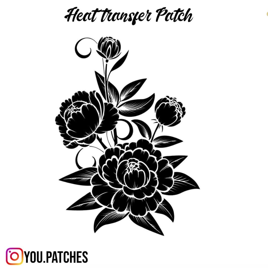 Heat Transfer Rose Patch
