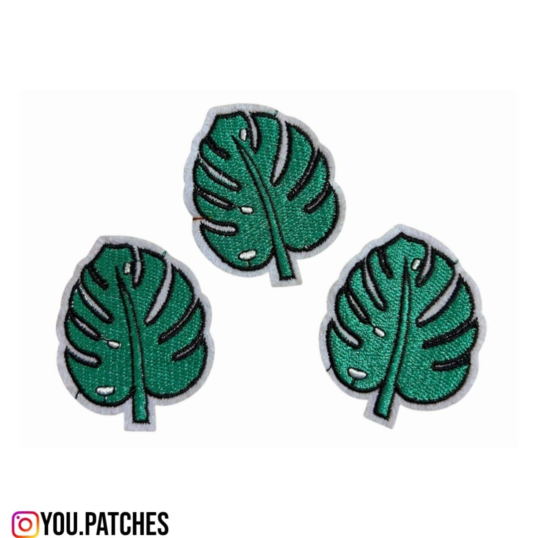 Embroided Leaves Patch (Pack of 3)