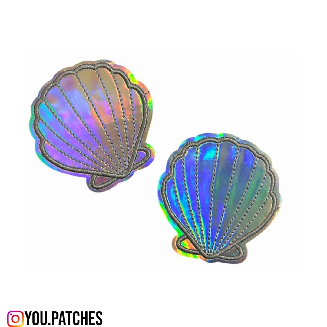 Holographic Shells Patch (Pack of 2)
