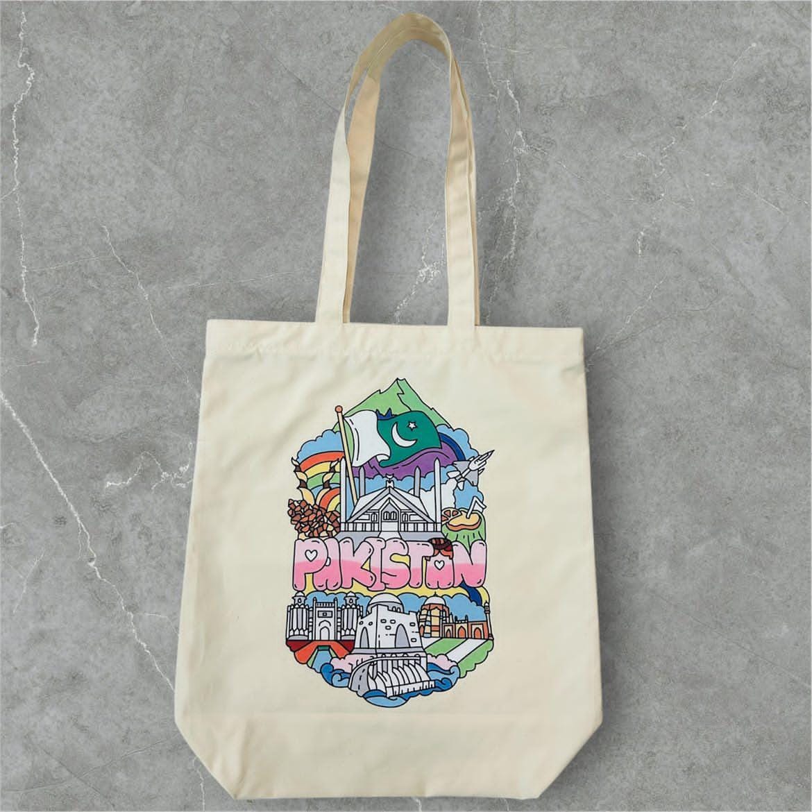 Canvas Tote bag with Zip