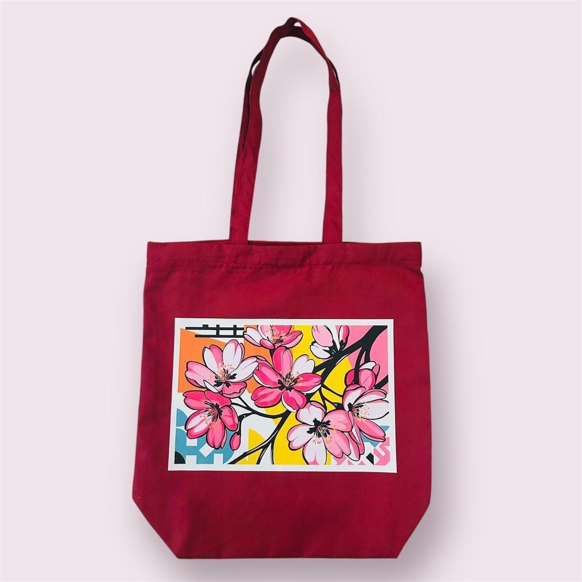 Khaddar Tote Bag With Zip