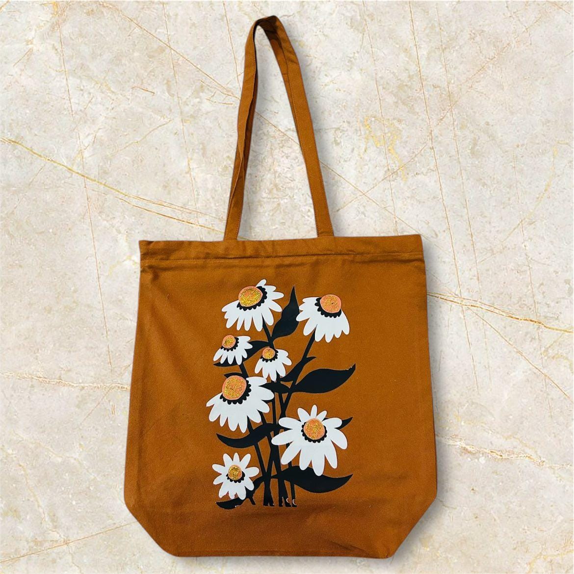 Khaddar Tote Bag With Zip