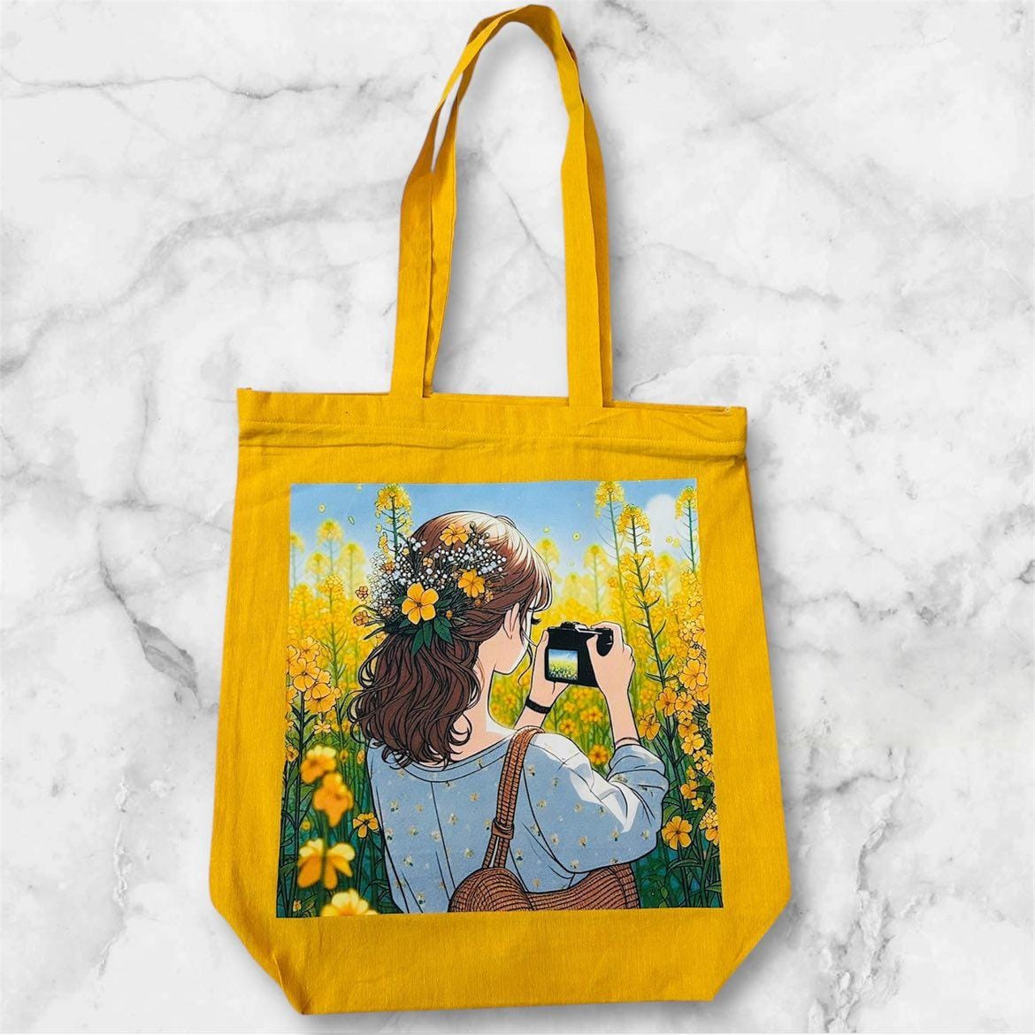 Cotton Tote Bag With Zip