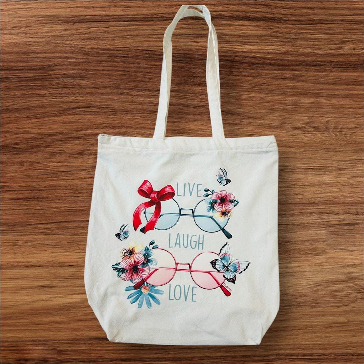 Canvas Tote Bag With Zip
