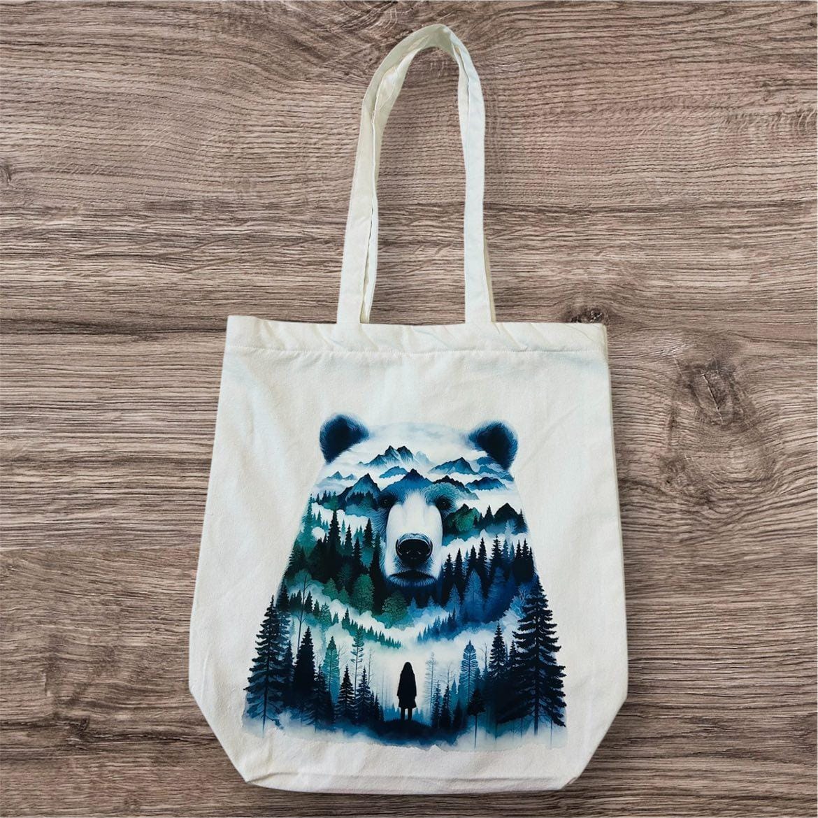 Canvas Panda Tote Bag