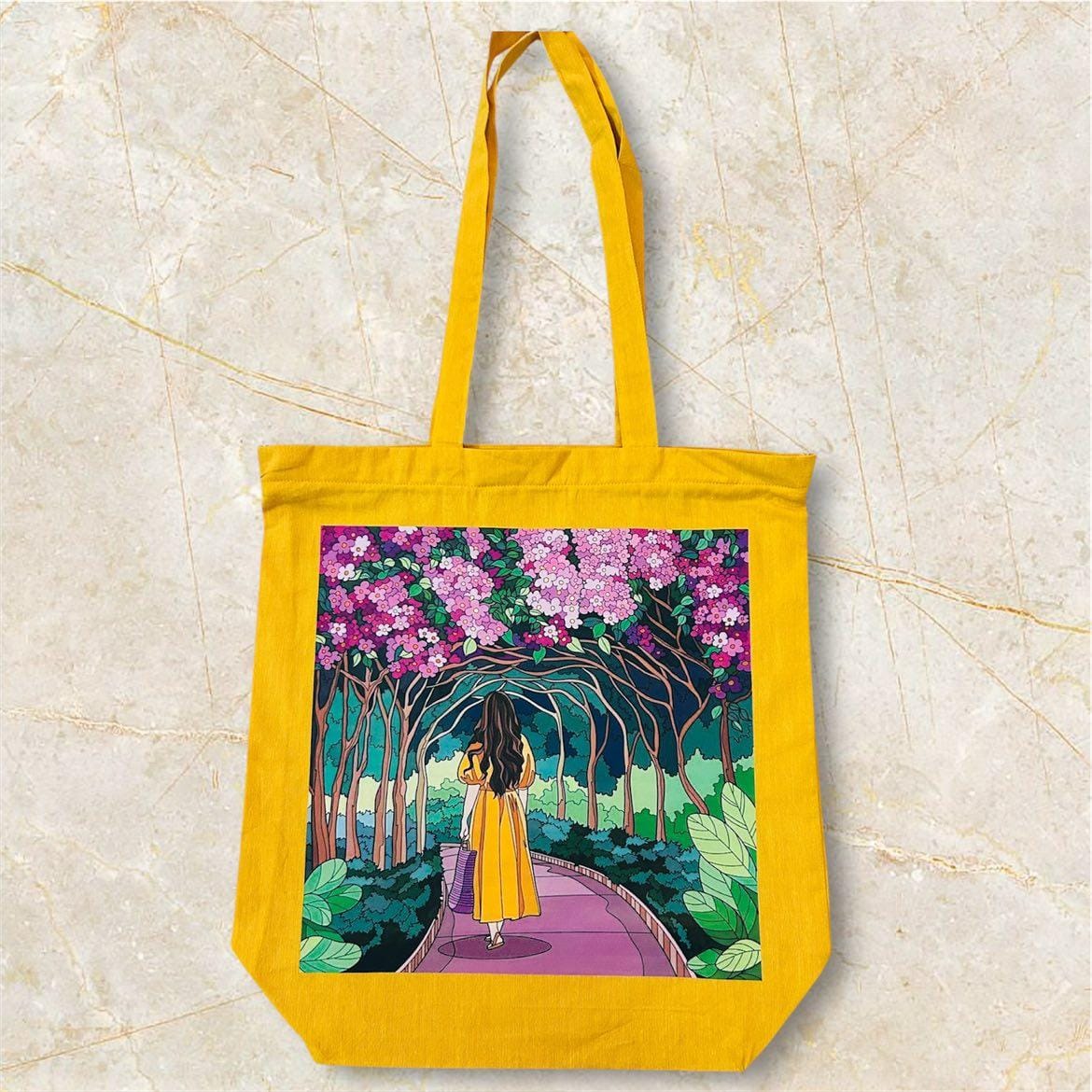 Cotton Tote Bag with Zip