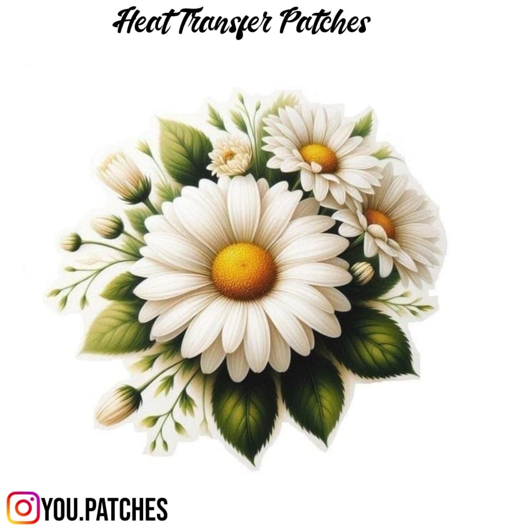 Heat Transfer White Flower Bunch