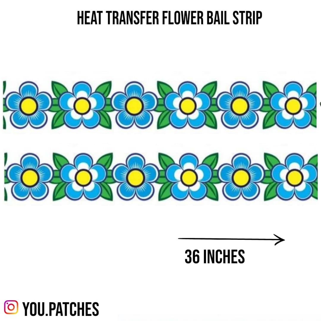 Heat Transfer Flower Strip