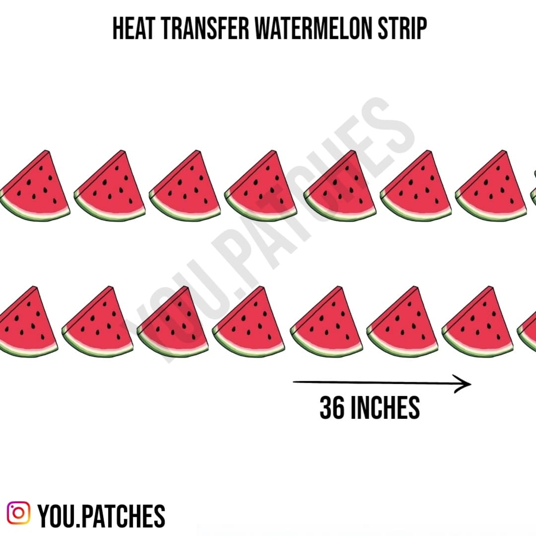 Heat Transfer Watermelon Strip