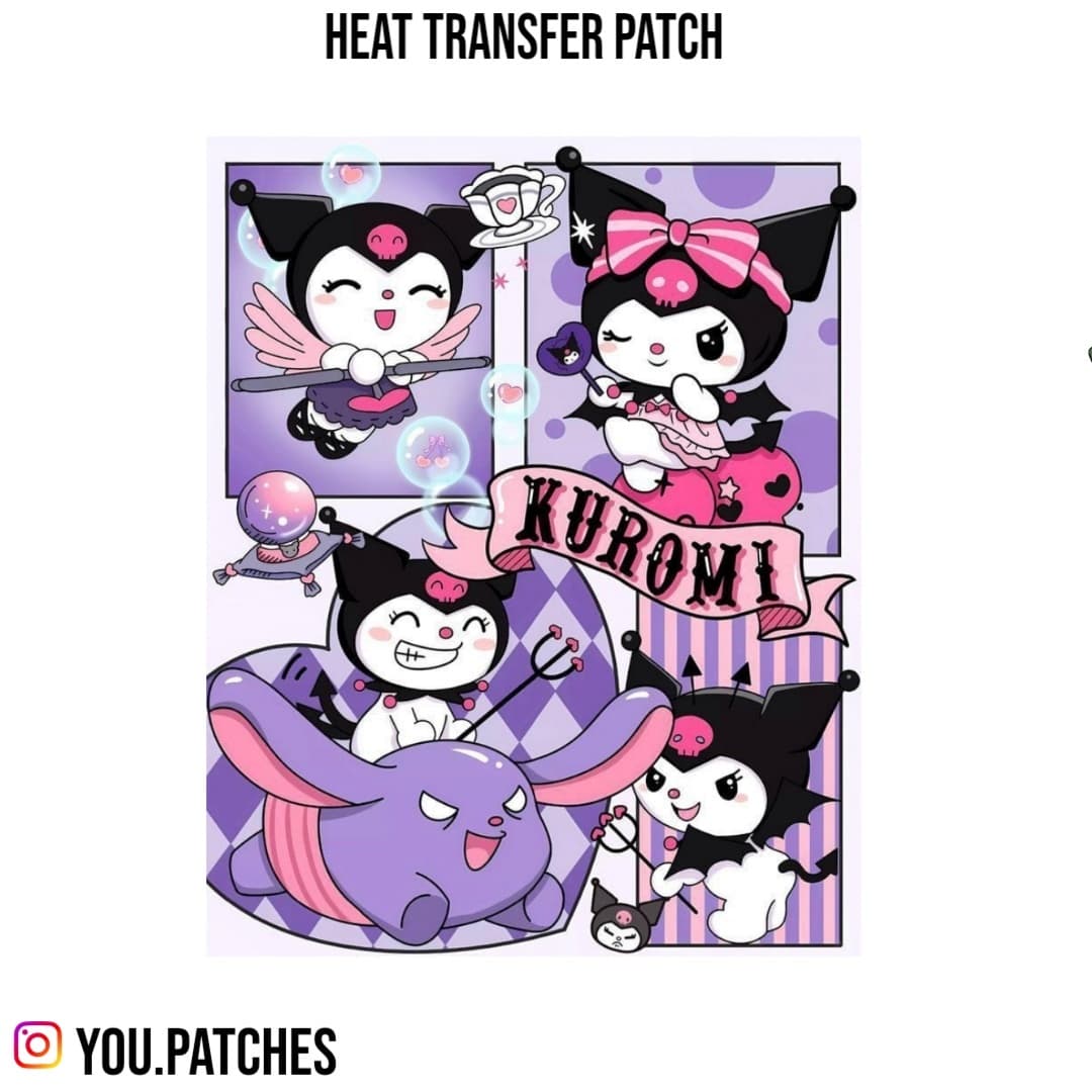 Heat Transfer Kuromi Patch