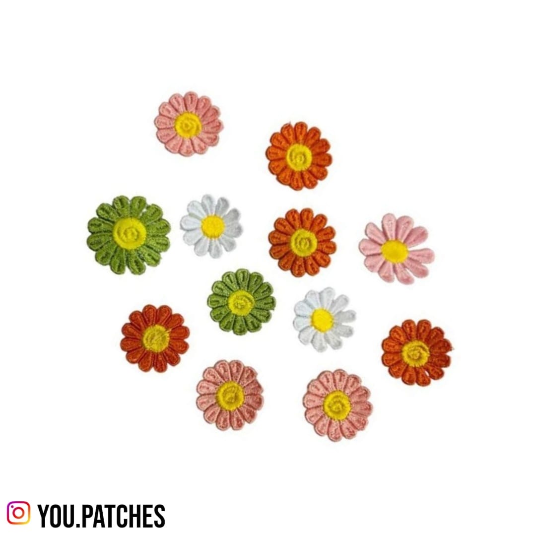 Multi Flower Patches (Pack of 12)