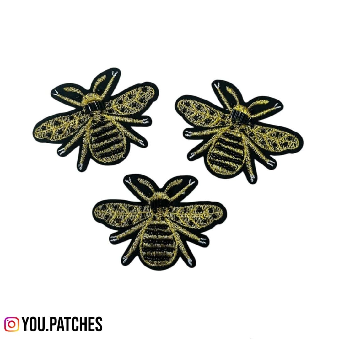 Embellished Bee Patch (Pack of 3)