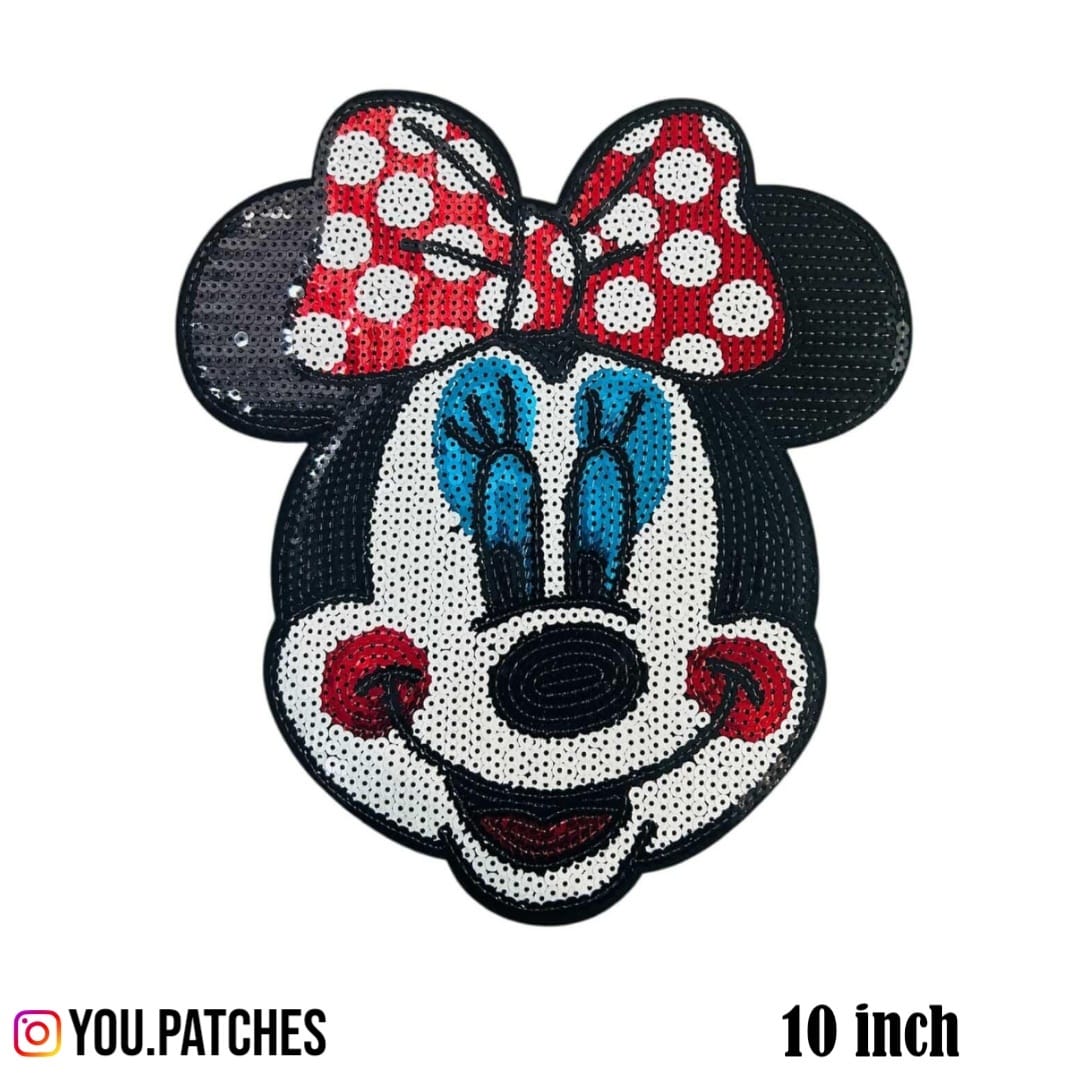 Sequenced Iron On Minnie Patch