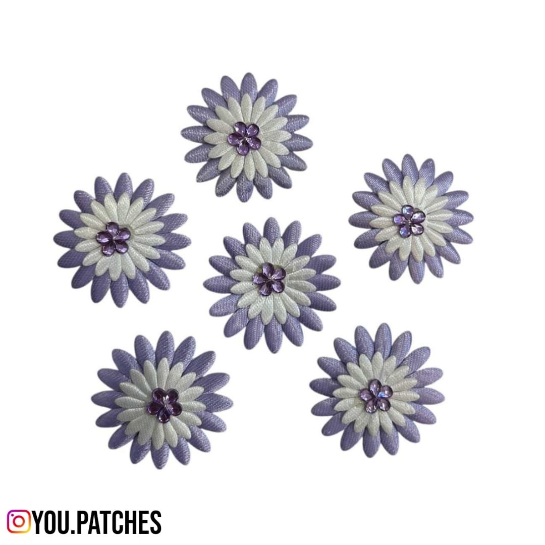 Ribbon Sequenced Flowers (Pack of 5)