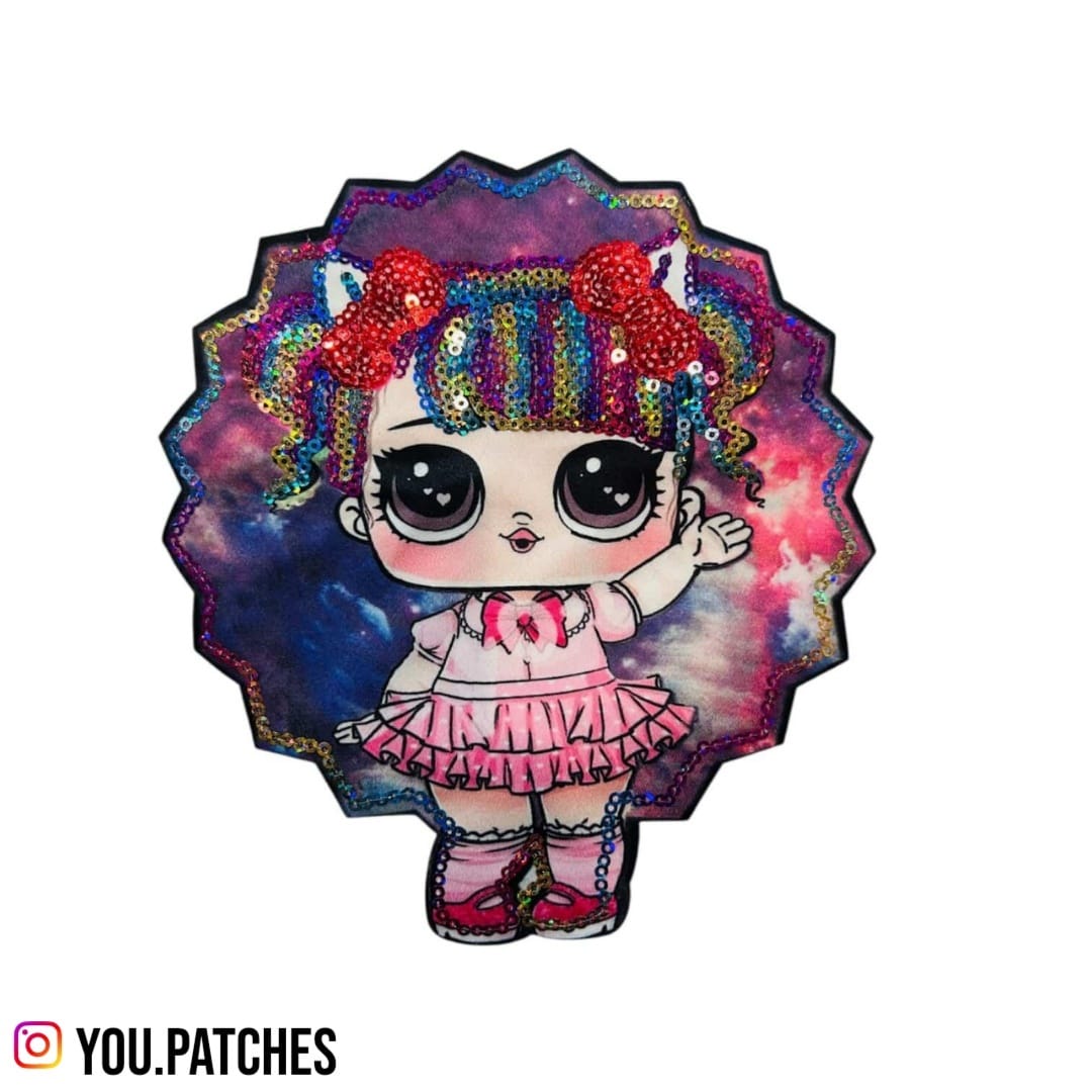 Sequenced Iron On Doll Patch