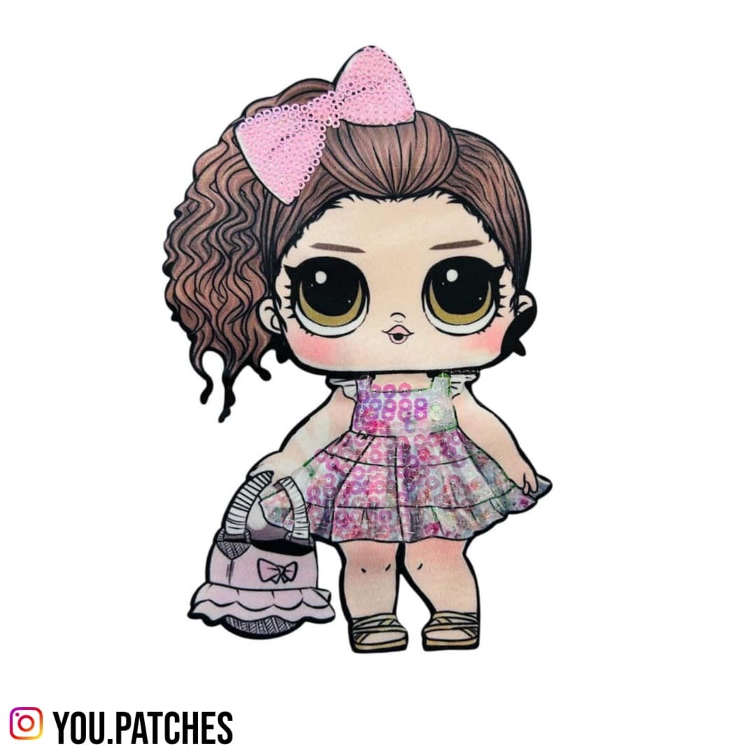 Sequenced Iron on Doll Patch