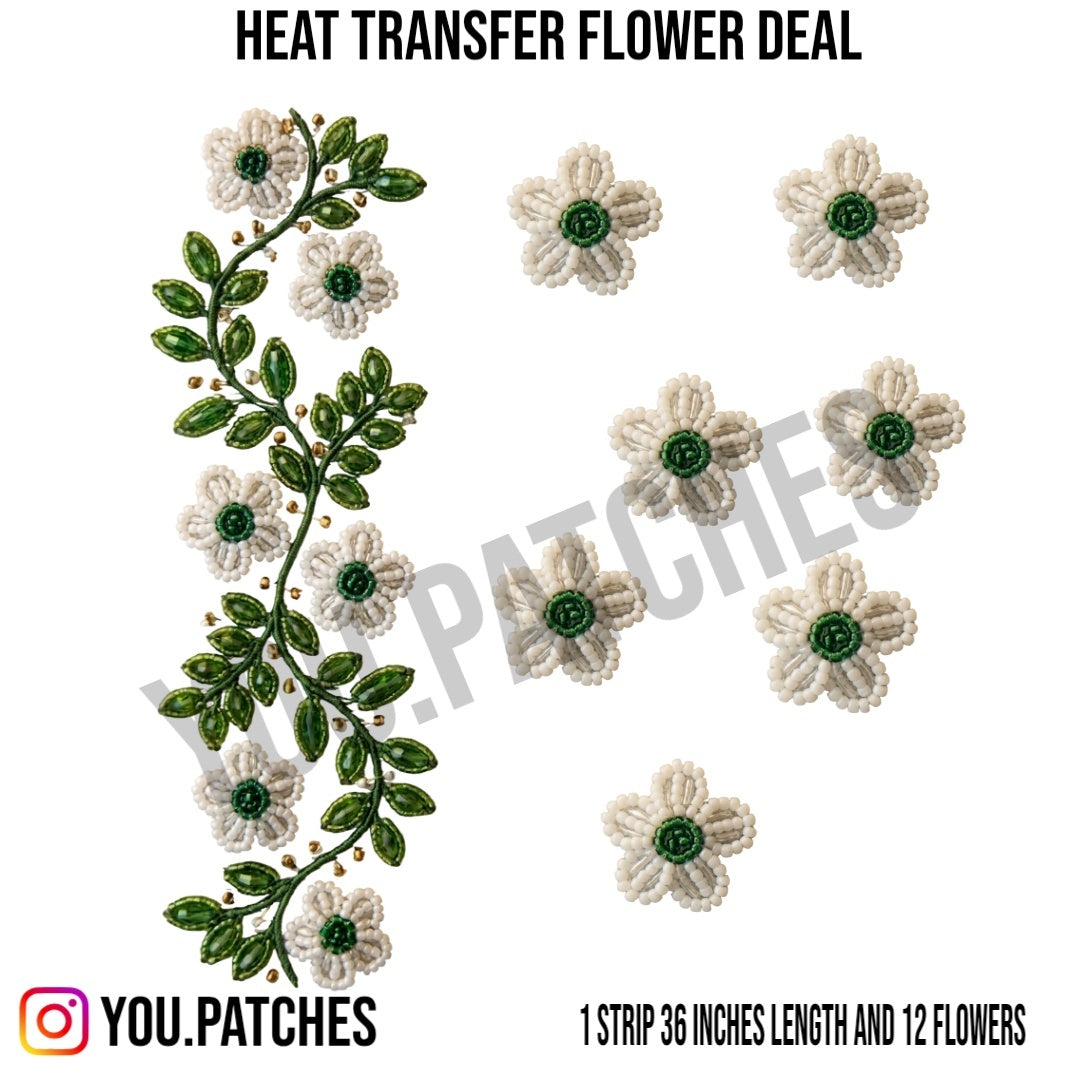 Heat Transfer Flower Bail (Pack of 10)