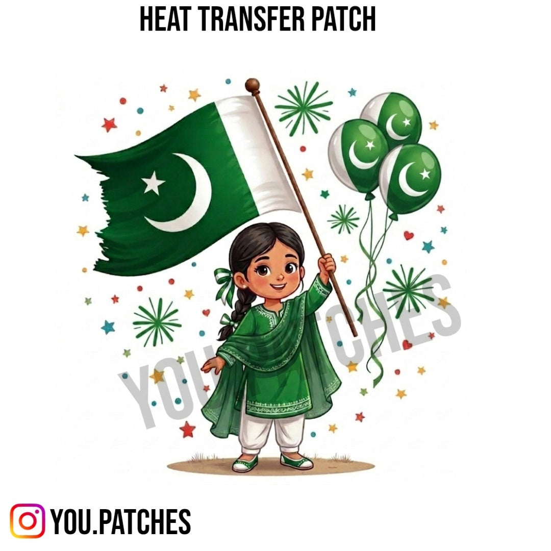 Heat Transfer 14th August Girl Patch