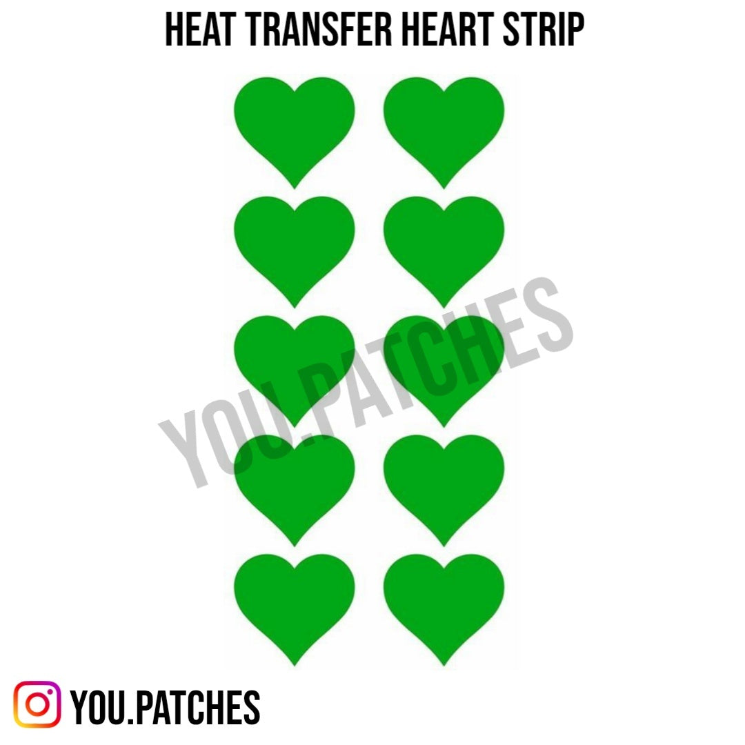 Heat Transfer Heart Strip