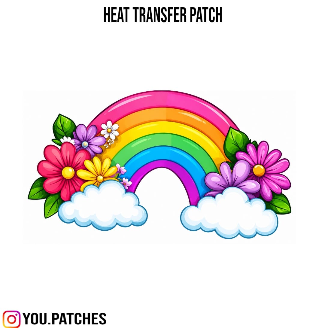 Heat Transfer Rainbow Patch