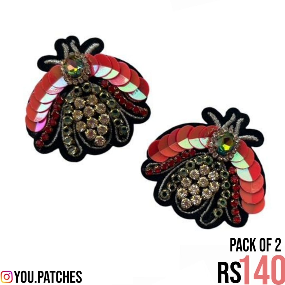 Embellished Bee Patch (Pack of 2)