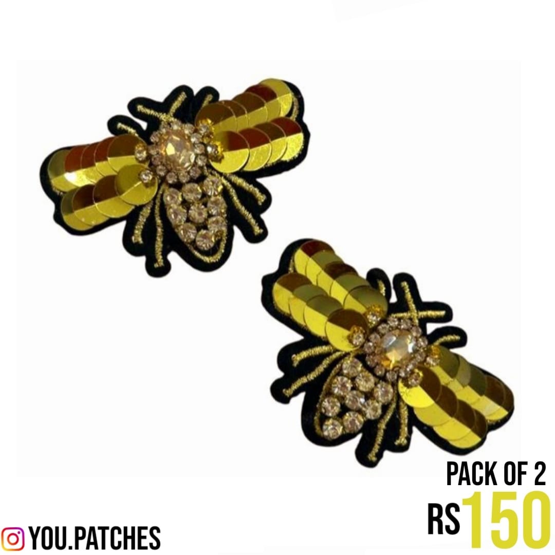 Embellished Bee Patch (Pack of 2)