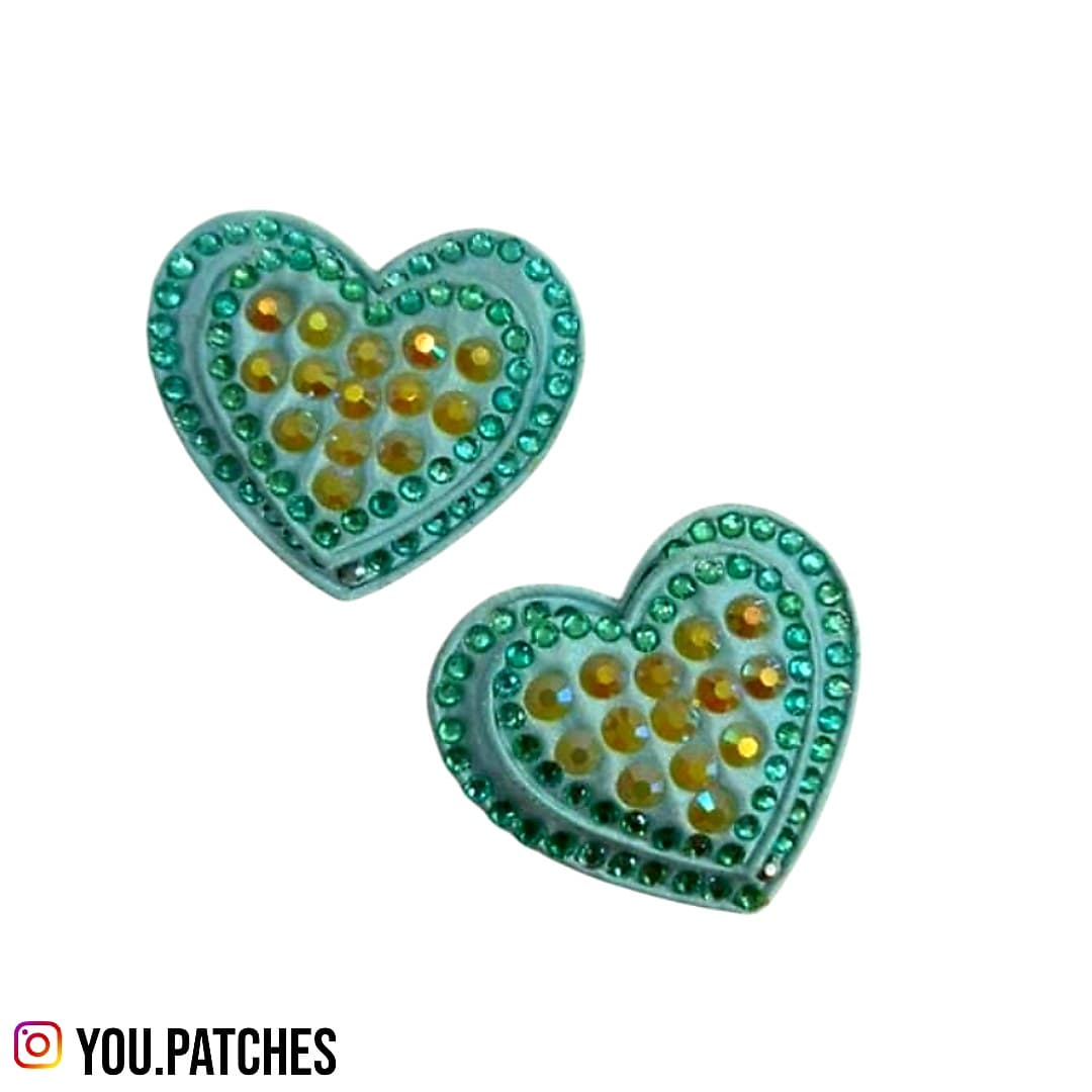 Embellished Heart Patches (Pack of 2)