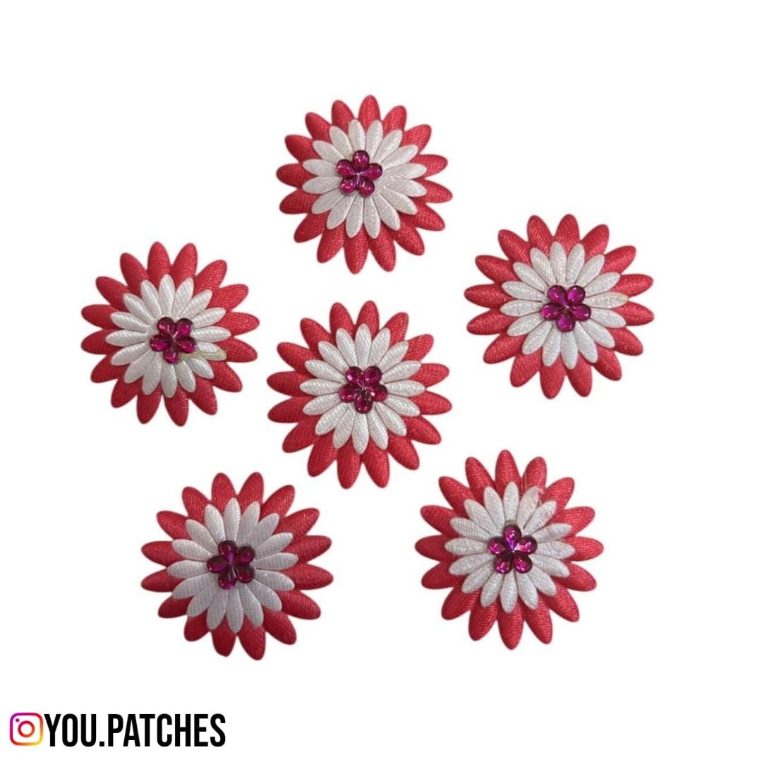 Ribbon Sequenced Flowers (Pack of 5)