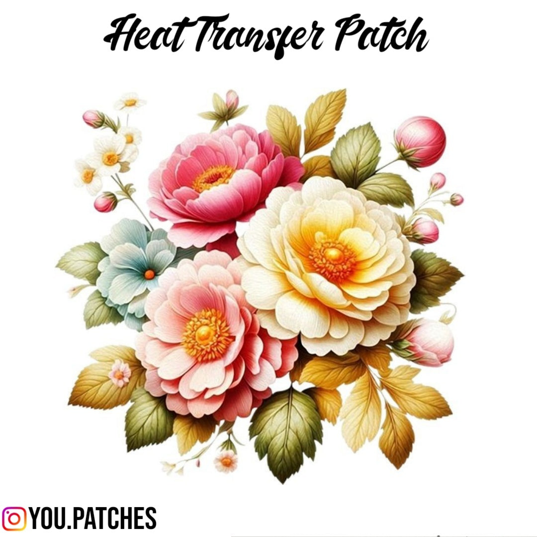 Heat transfer Flower Bail Patch