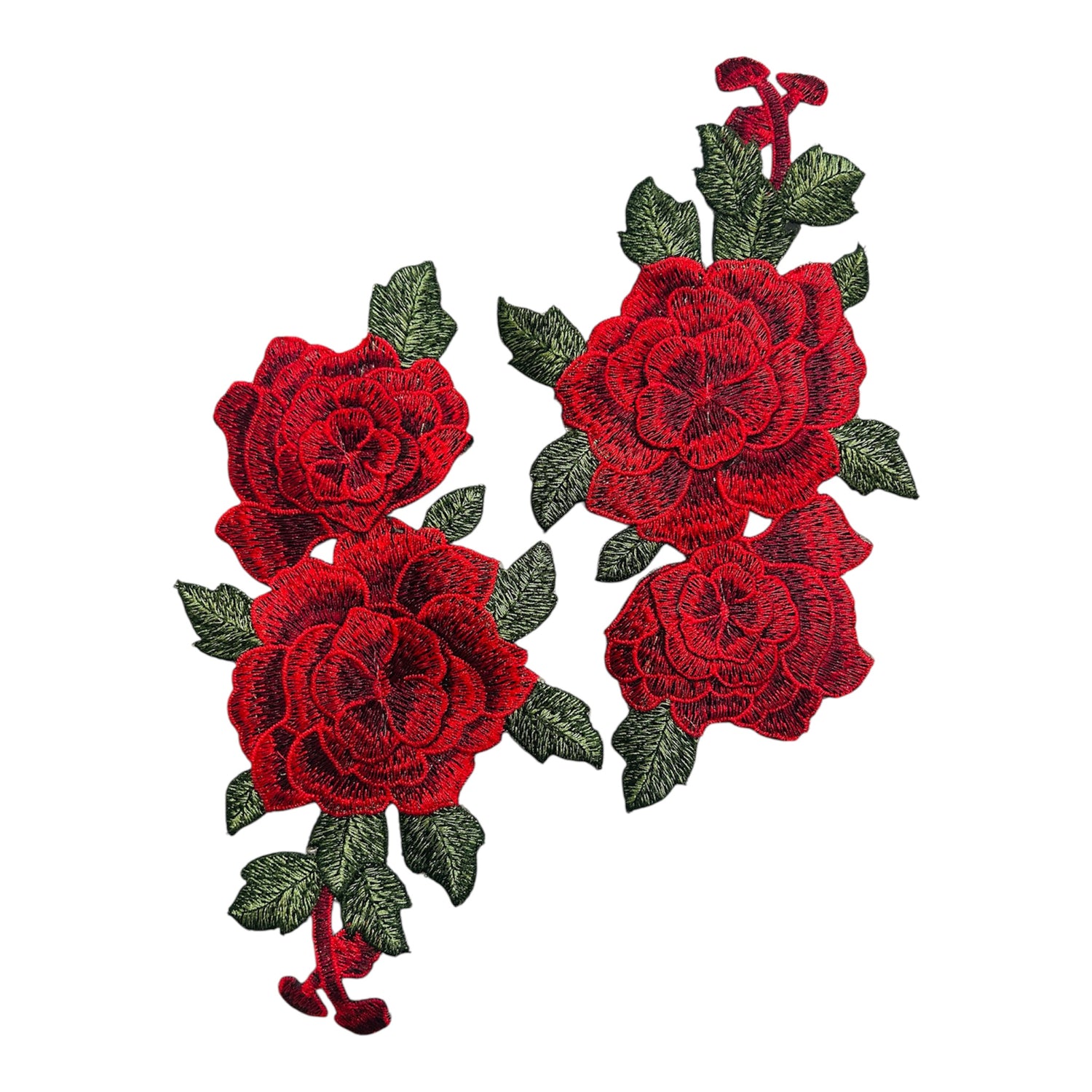 Embroided Flower Bail Patches