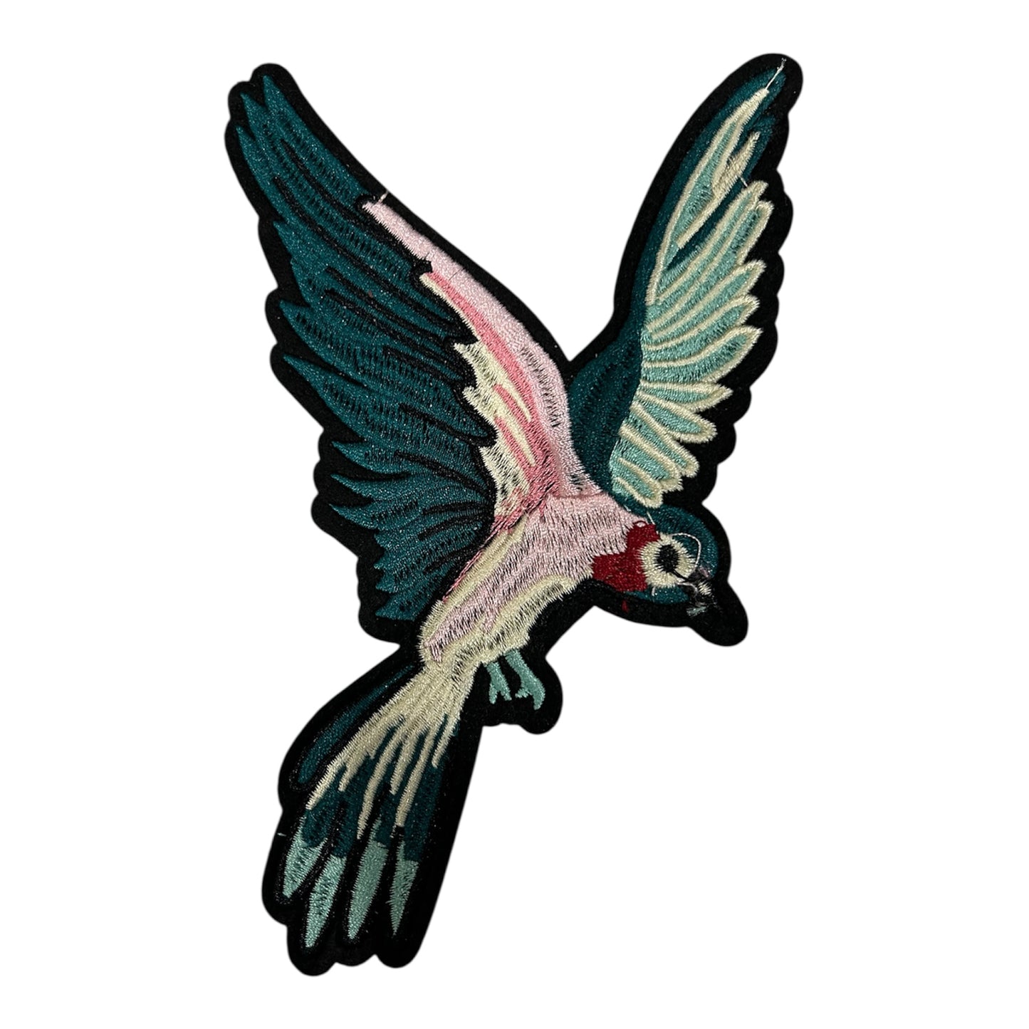Embroided Iron On Bird Patch