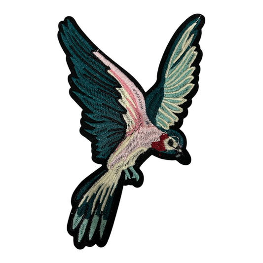 Embroided Iron On Bird Patch