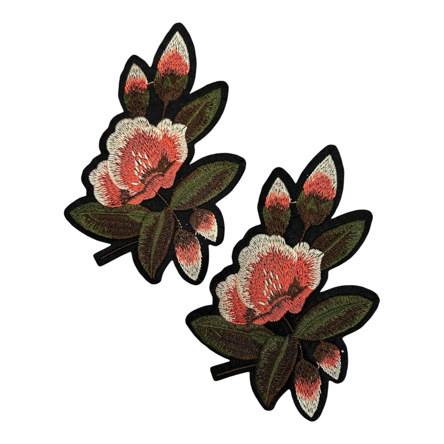 Embroided Flower Bail Patches (Pack of 2)