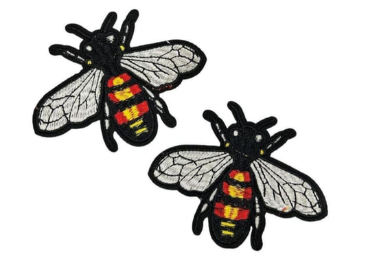 Bees Fabric Patch (Pack of 2)