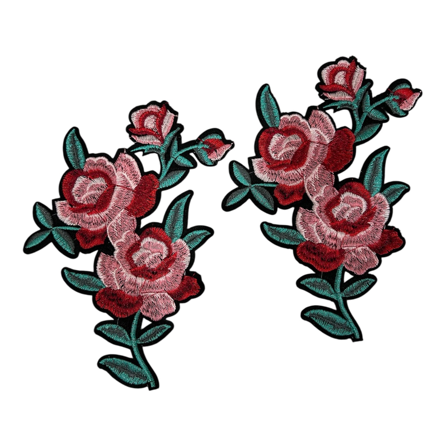 Embroided Flower Bail Patch (Pack of 2)