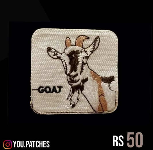Embroided Goat Patch